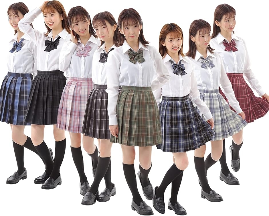 プリーツスカート チェック柄 ミニ スクールスカート 制服 学生服 女子