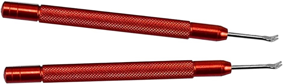 腕時計 剣抜き 2本 セット 文字盤 針取り外し用工具 修理 時計メンテナンスツール 腕時計工具( レッド) | ブランド登録なし