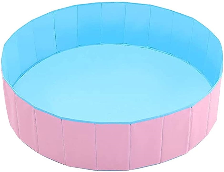 プレイサークル ボールプール 折り畳み式 コンパクト ベビーサークル 厚手 ピンクxブルー( ピンクxブルー,  120cmx30cm)