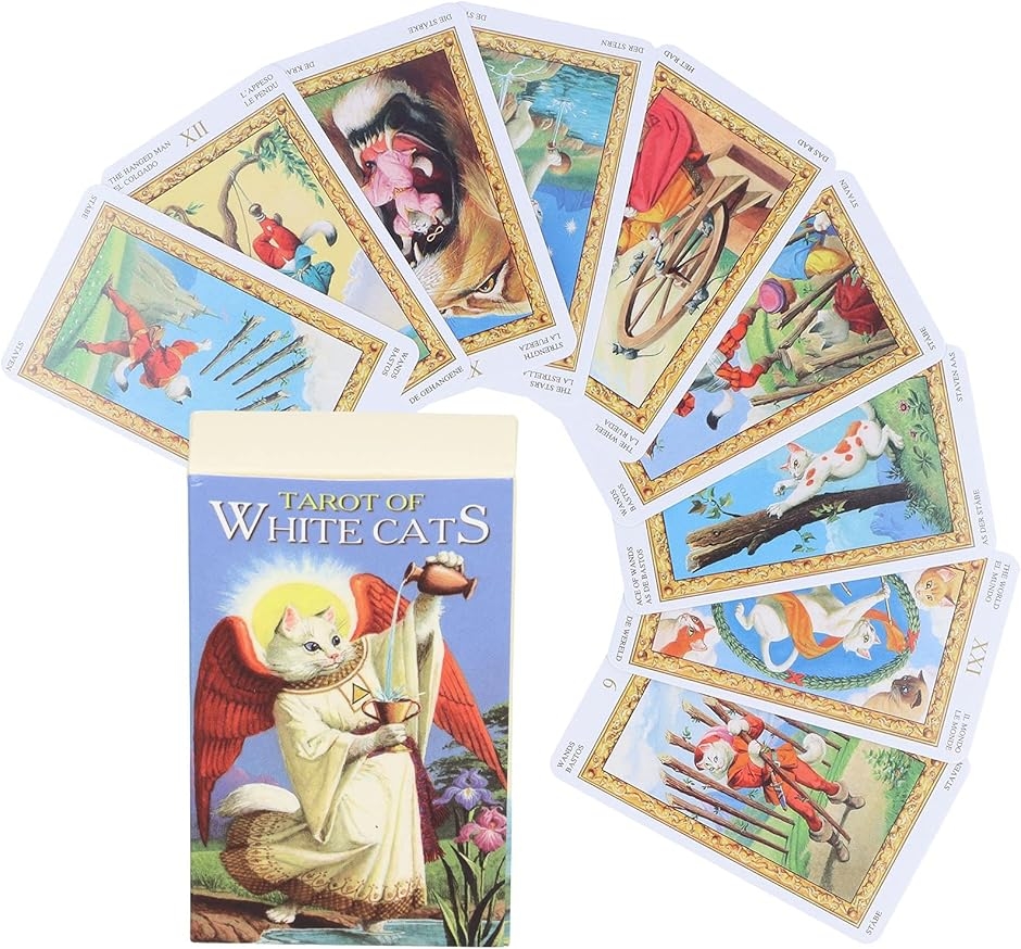 タロットカード 猫 ルノルマンカード オラクルカード 英語版 78枚 占い