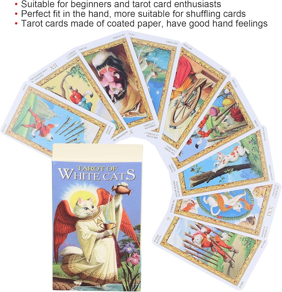 タロットカード 猫 ルノルマンカード オラクルカード 英語版 78枚 占い