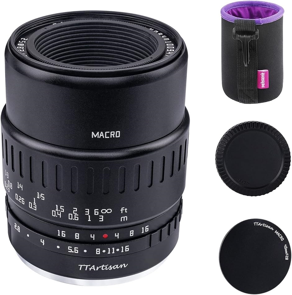 TTArtisan 40mm F2.8 マクロレンズ マニュアルフォーカス ソニーEマウントカメラ A5000 A5100( ソニーE)