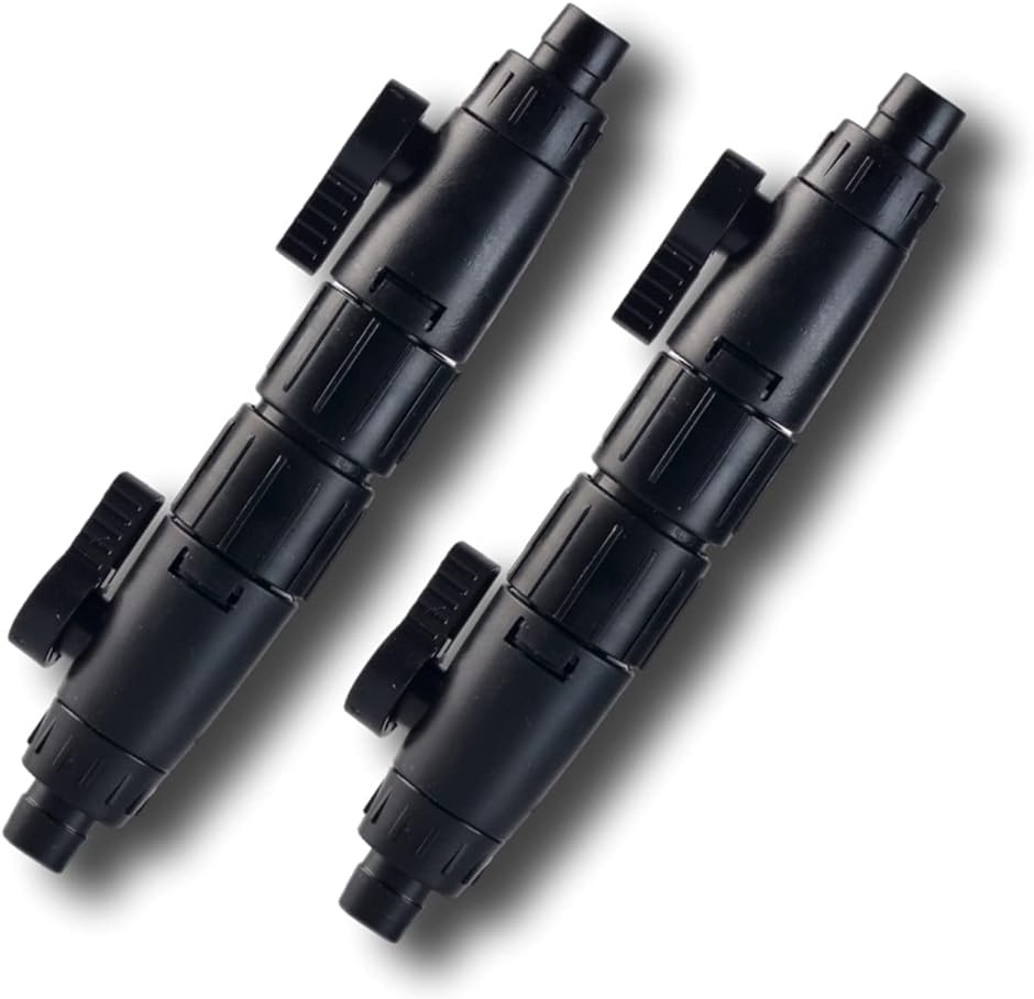 ダブルタップ ネジ式 コネクター ジョイント 水槽 外部フィルター ホース 水草 12mm 2個セット(12mm 2個セット)