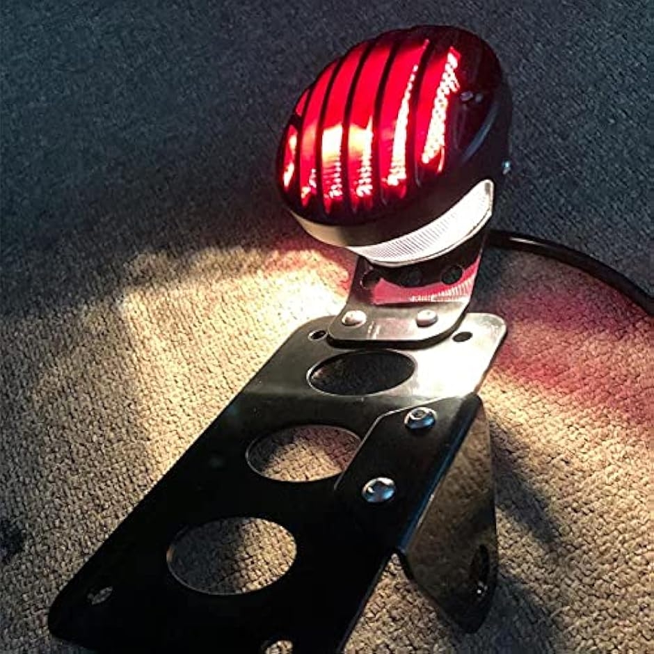 テールランプ バードゲージ サイド ナンバー キット ナンバー灯付き 黒