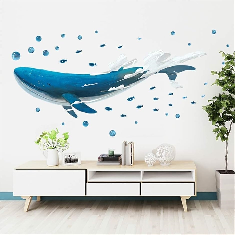 ウォールステッカー 動物 イルカ 魚 海 窓 子供部屋 海の中 トリックアート 海中 水中 シール 海底 壁紙 風景 ステッカー 青い ブルー かわいい 癒し系 Vr014 Vr014 Value Deco Park 通販 イルカ動物取り外し可能なアート壁画ホームインテリアウォールステッカー