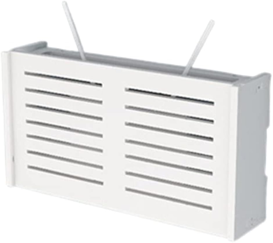 ルーター収納ボックス ケーブル類収納 Wifiルーターシェルフ セットトップボックス 配線ケーブル 壁掛け 収納棚 組み立て式 安全