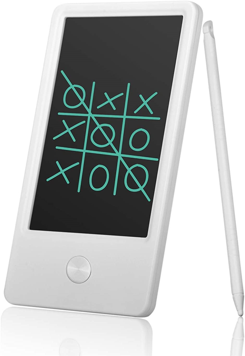 着後レビューで 電子メモ 電子パッド デジタルメモ 子供 落書き 4.5インチ タブレット メモ帳 ホワイト 白,