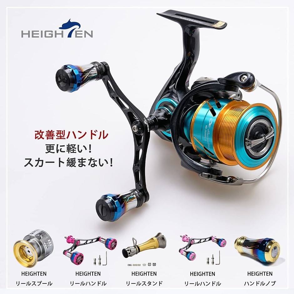 楽天市場】改良 95mm リール ハンドル 4色 シマノ ダイワ 通用