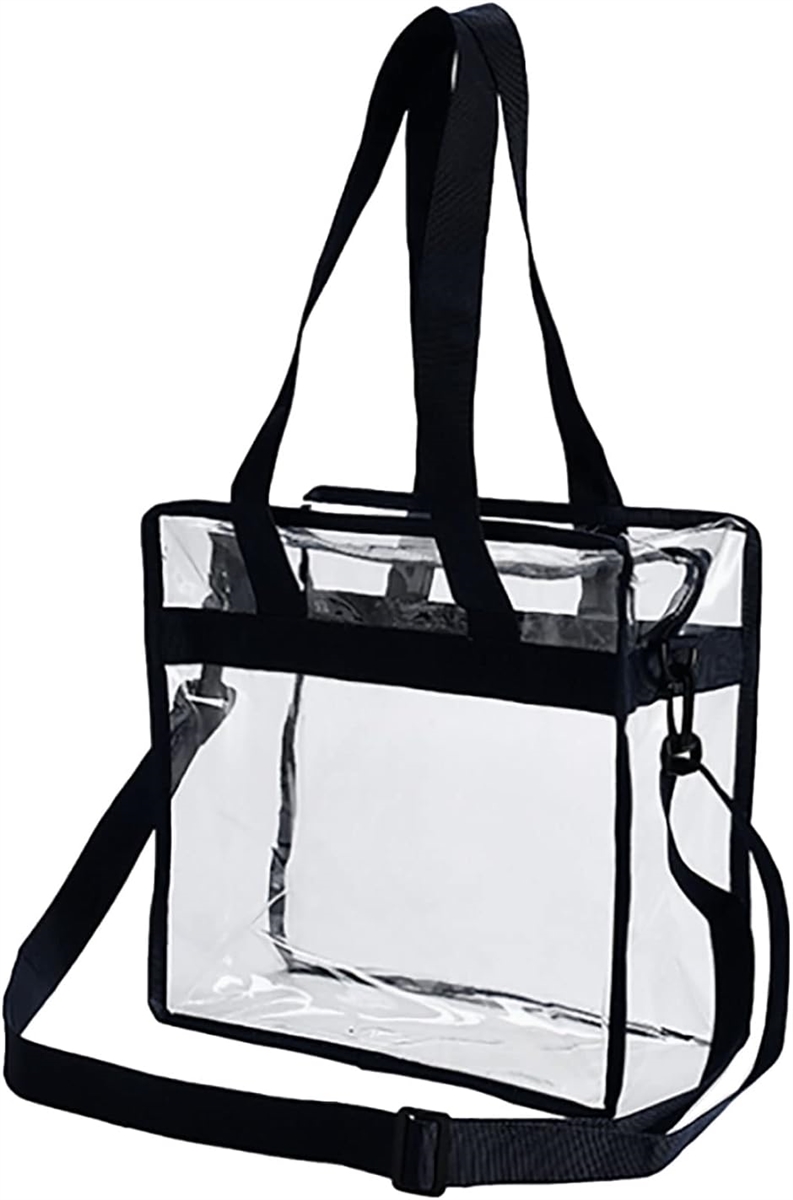 morytrade 透明バッグ クリアバッグ ショルダー スタジアム ファスナー