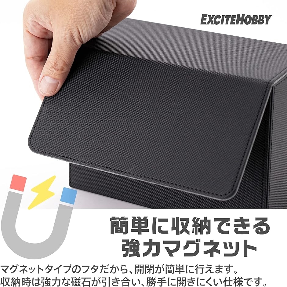 EXCITE HOBBY カードローダー デッキケース スクリューダウンに入れたまま保存 カードケース 約25枚収納( 黒)｜horikku｜05