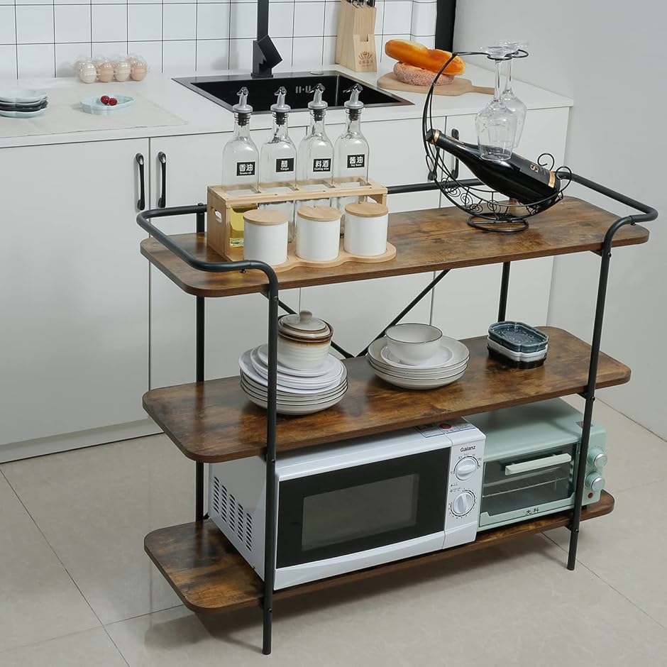 オープンシェルフ 本棚 収納棚( 古木色, 幅100x奥行35x高さ80cm