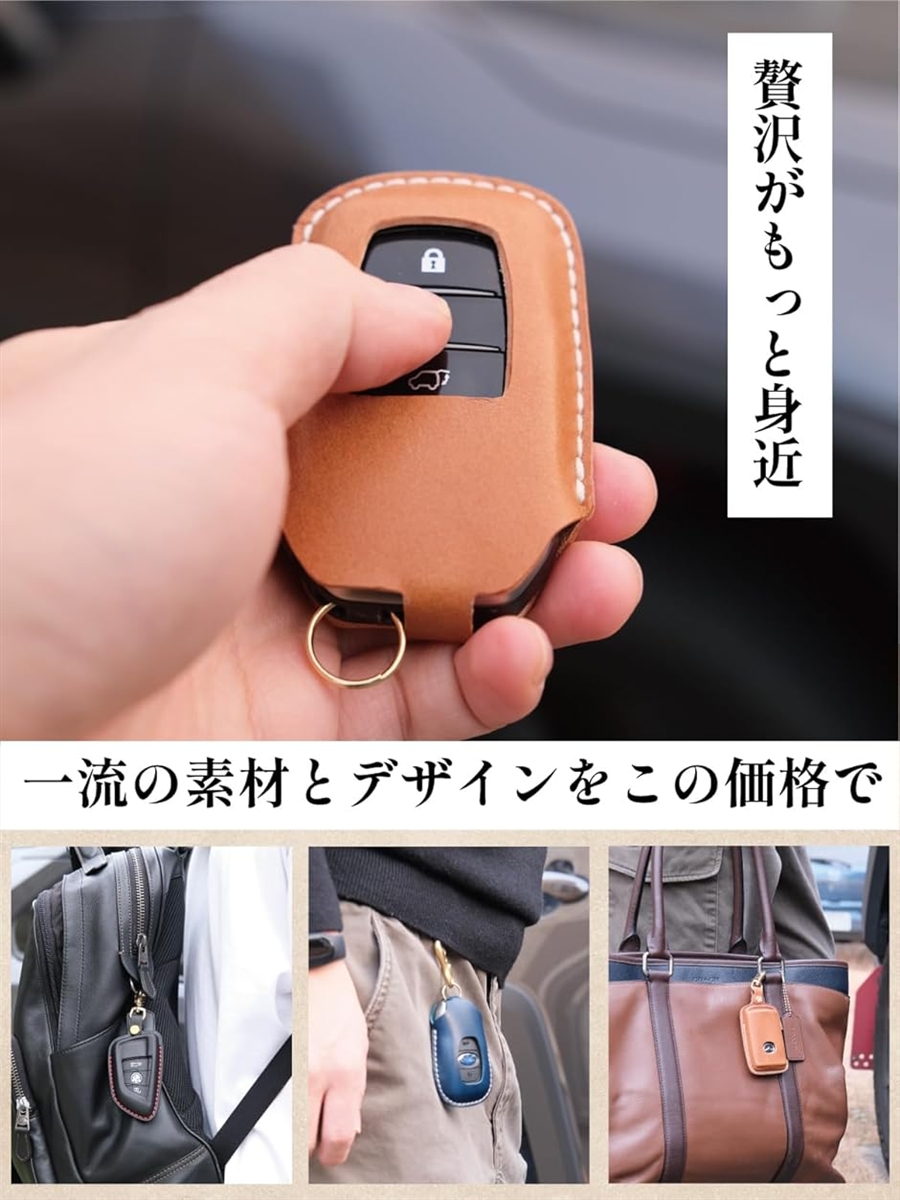 互換品 ホンダ キーケース イタリアンレザー ...の詳細画像2
