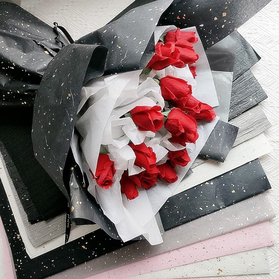 包装紙 ラッピング用品 ラッピングペーパー 60x60cm 10枚セット グレー