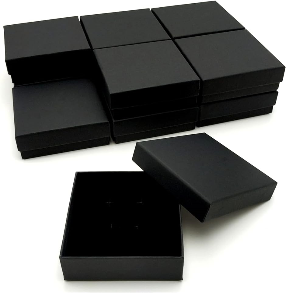 ギフトボックス 正方形( ブラック)