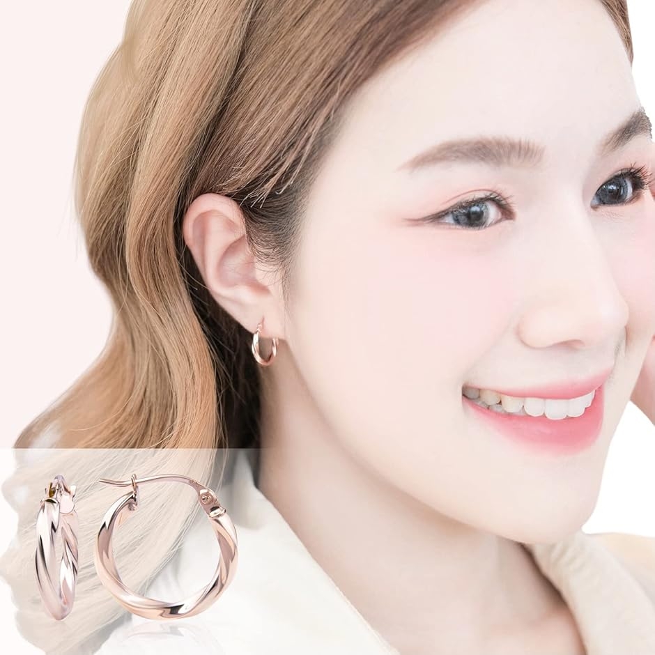 ピアス フープピアス レディース 金属アレルギー対応 シルバー925 