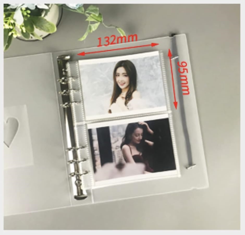 クリア ファイル バインダー ホルダー ミニ 6穴 ブロマイド ケース