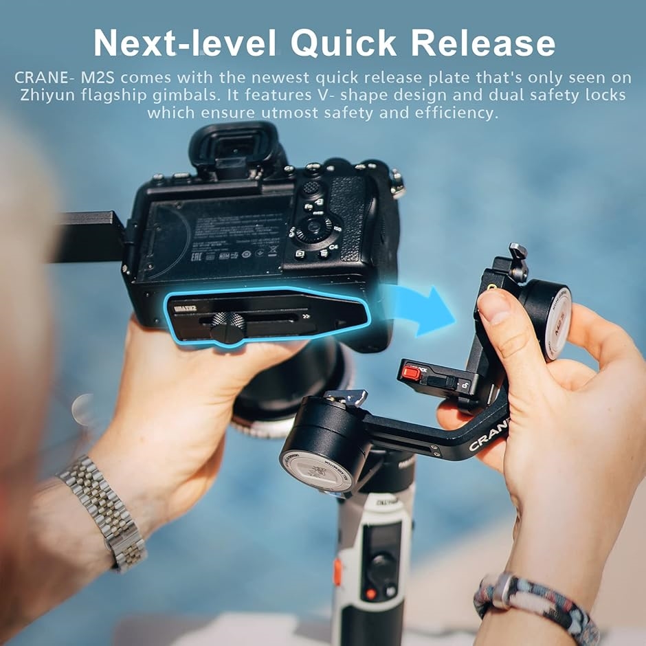 互換品】Zhiyun Crane M2S ジンバル カメラスタビライザー スマホ