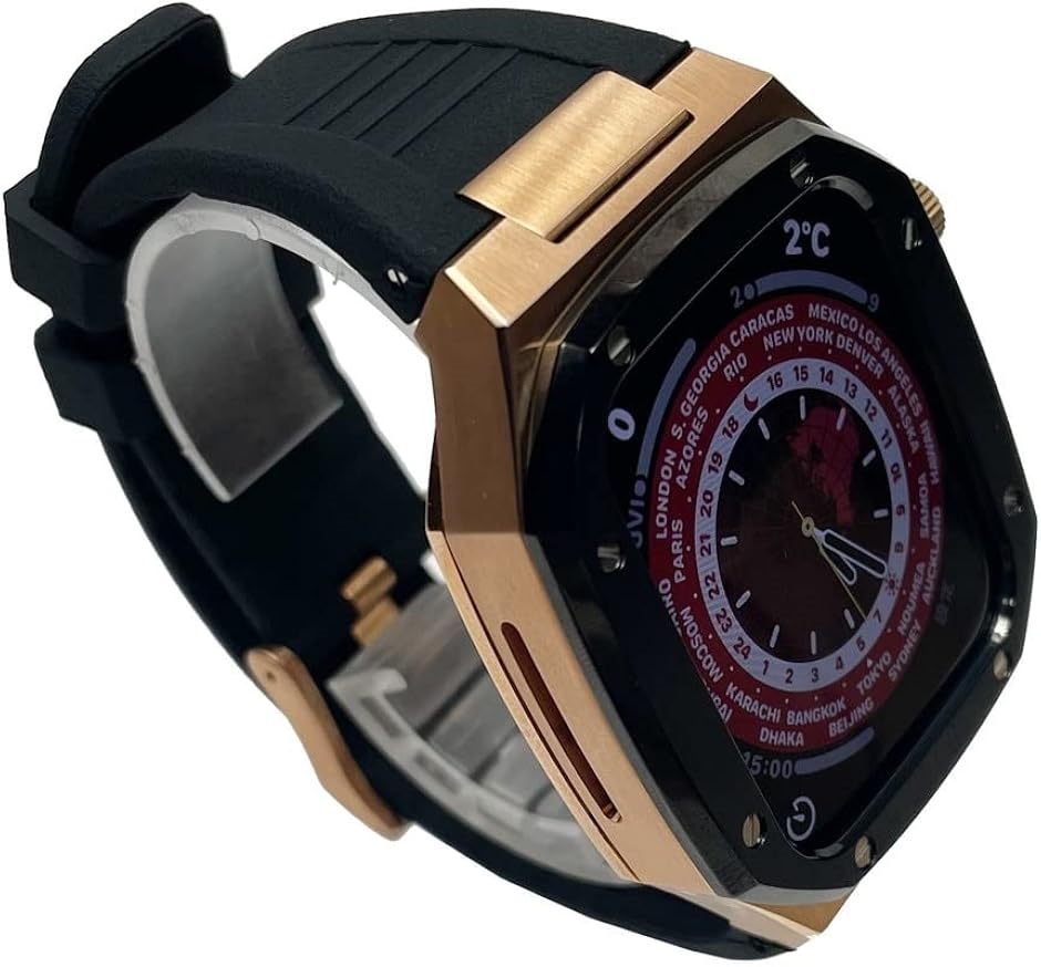 互換品】 アップルウォッチ7 用 45mm ケース ベルト カスタム