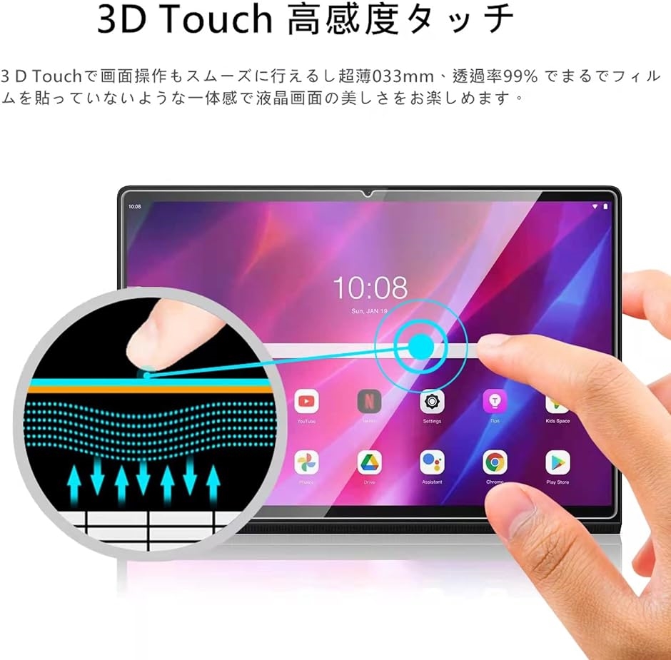 1枚入りFor Lenovo Yoga Tab 11 ガラスフィルム MDM( Lenovo Yoga Tab 11)｜horikku｜03