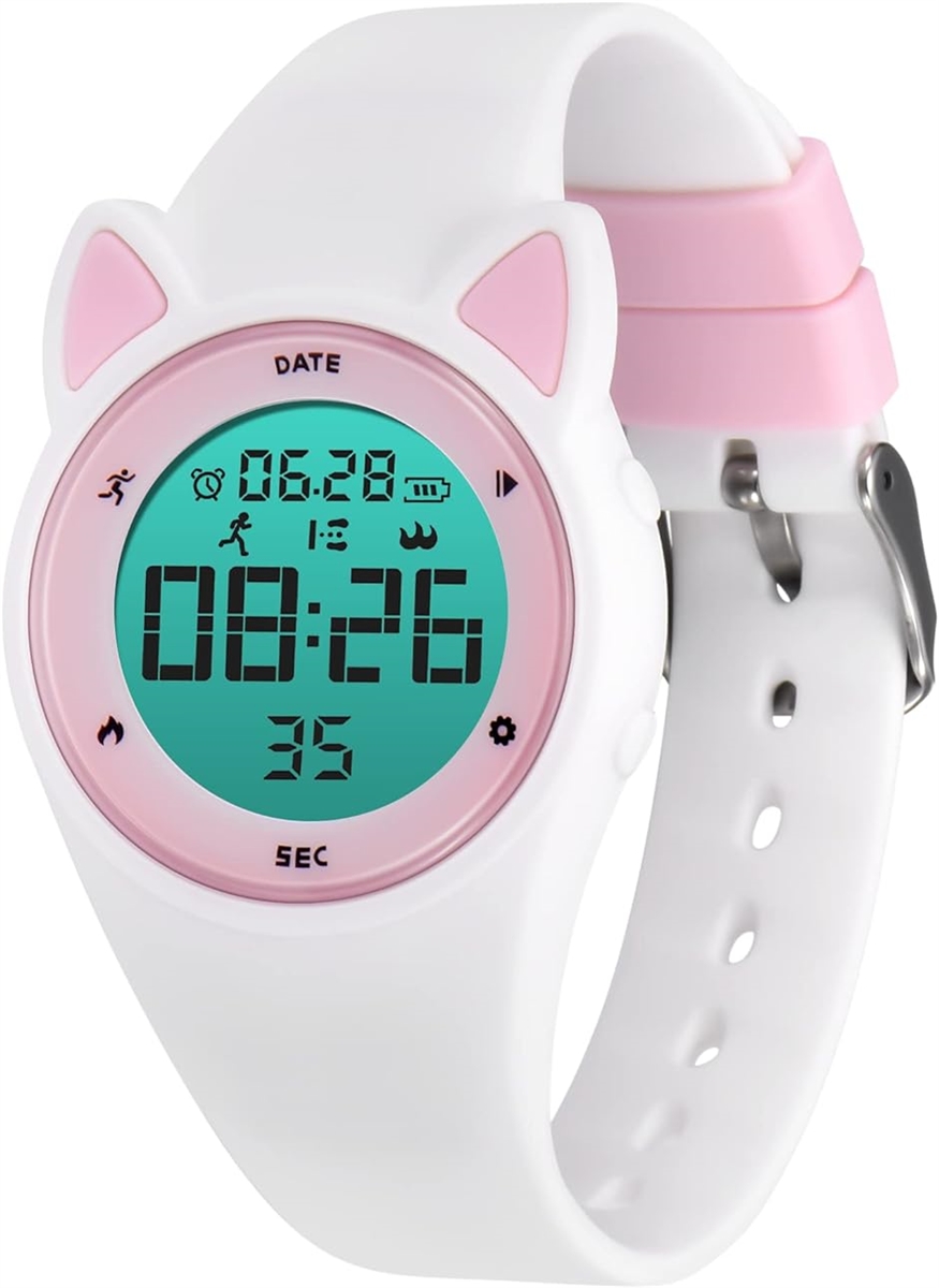 Yahoo! Yahoo!ショッピング(ヤフー ショッピング)子供腕時計 キッズ 子供用スマートウォッチ活動量計 デジタル腕時計 多機能防水 MDM（ 01-ホワイト）