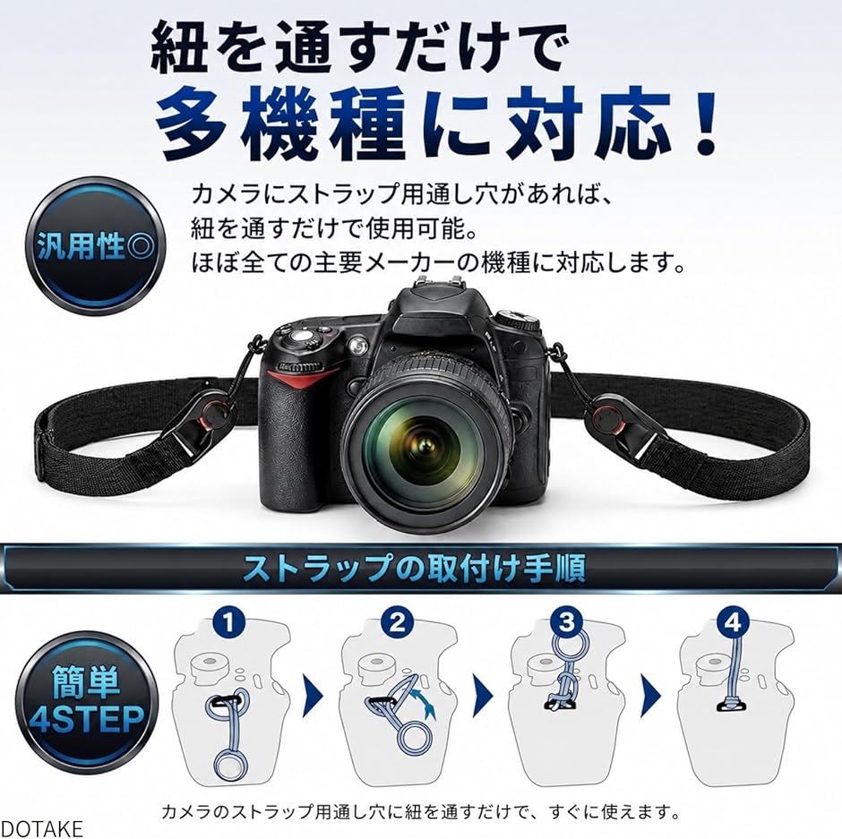 カメラストラップ カメラホルダー 一眼レフ ミラーレス クイック