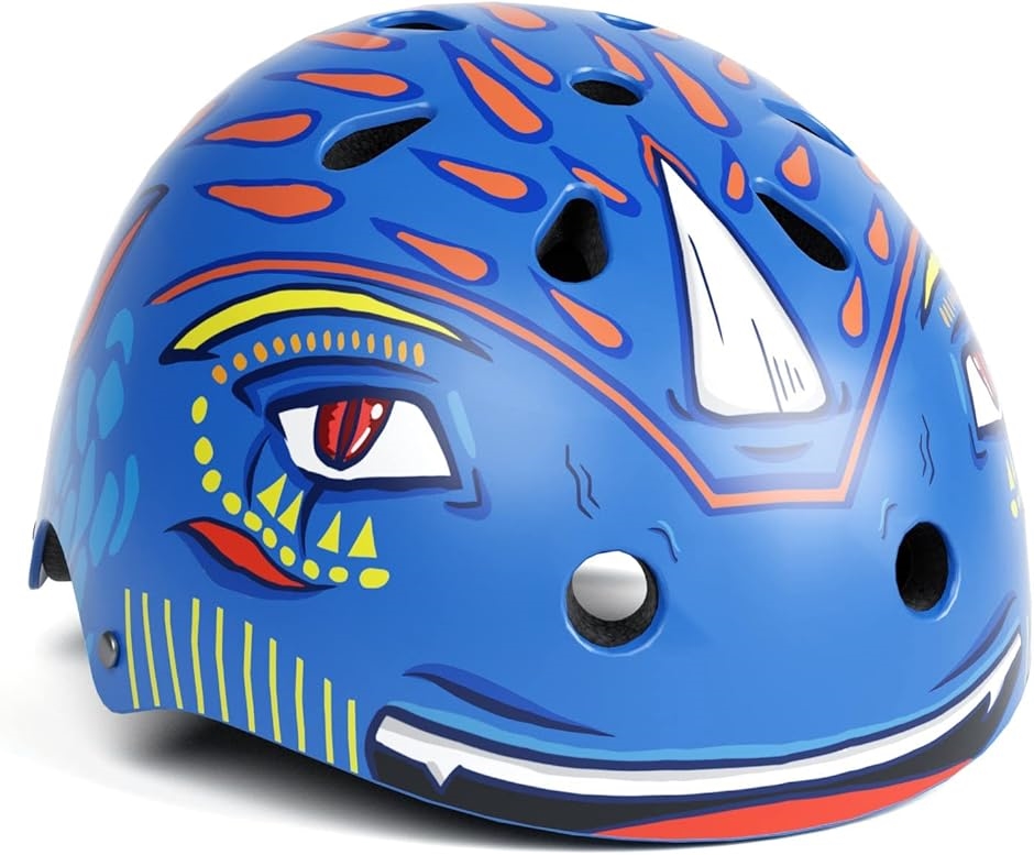 ヘルメット こども用 自転車 3歳-8歳 頭囲48-54cm 子供用 怪獣(怪獣