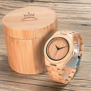竹製腕時計 レディース うで時計 女性 おしゃれ 軽量 日本製クォーツ腕時計 キンナウ( GL028-レーデイス)｜horikku｜11