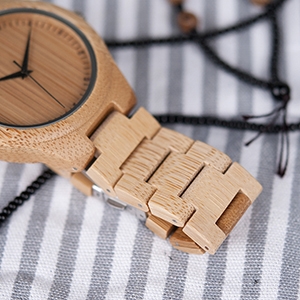 竹製腕時計 レディース うで時計 女性 おしゃれ 軽量 日本製クォーツ腕時計 キンナウ( GL028-レーデイス)｜horikku｜12