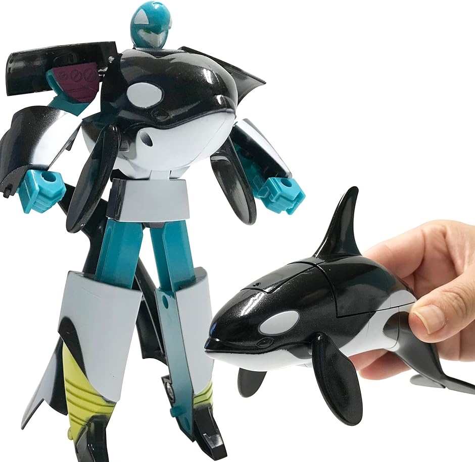 かっこいいぞ.変形するシャチロボット 変形ロボット 立体パズル おもちゃ( シャチロボ)｜horikku