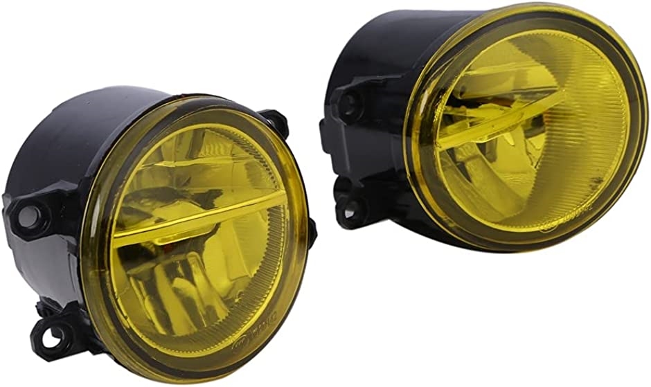 トヨタ 30系 黄色 LED フォグ ランプ ユニット 汎用 左右 セット プリウス 40 プリウスα 10 アクア 等( イエロー)｜horikku｜02