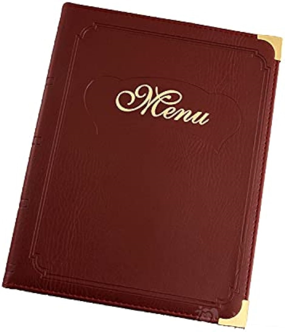 メニュー表　メニューブック　飲食店　5冊セット　ワインレッド メニュー表 メニューブック A4サイズ( ワインレッド) : スピード発送