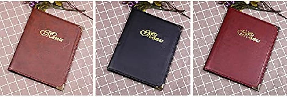 メニュー表 メニューブック A4サイズ( ワインレッド) : スピード発送