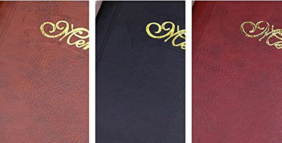 メニュー表 メニューブック A4サイズ( ワインレッド) : スピード発送