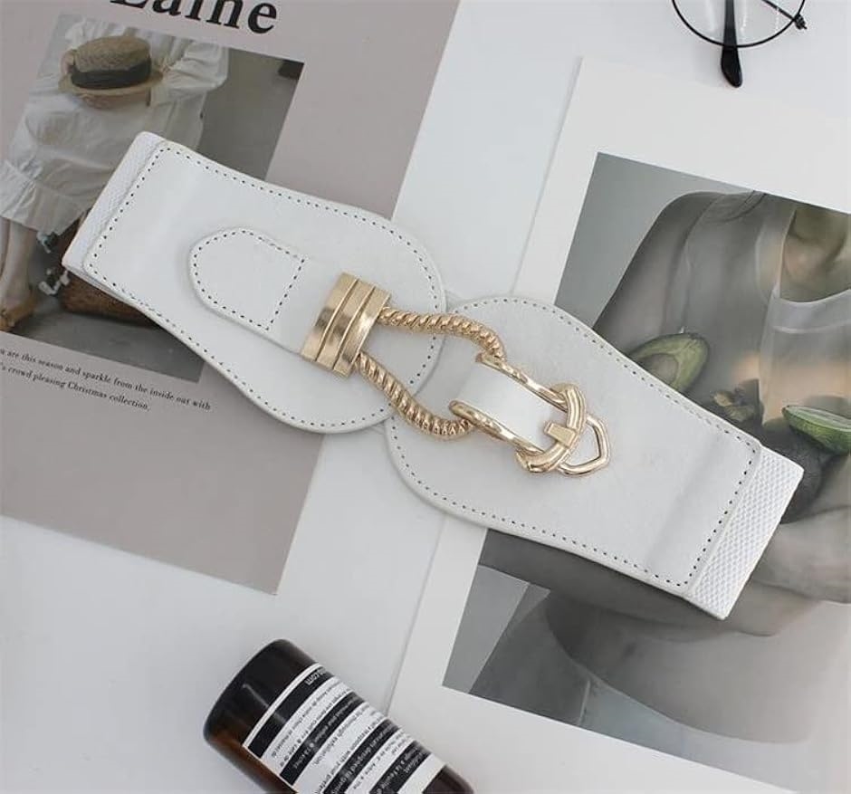 ウエストに気品のアクセント【CHANEL】ベルト 上品なパールが輝く】 CHANEL CCロゴ チェーンベルト (CHANEL