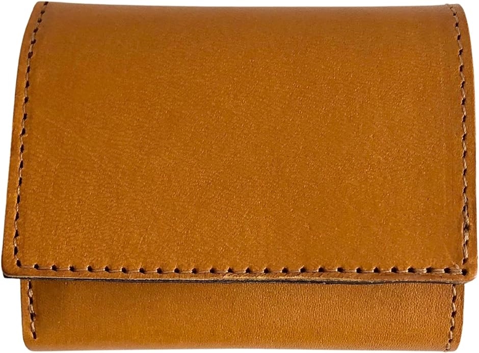 本革 三つ折り財布 レザー コンパクト財布 ミニ財布 キャメル 小さい財布 暮らしに馴染む三つ折り財布｜本革 栃木レザー ミニ財布 キャメル