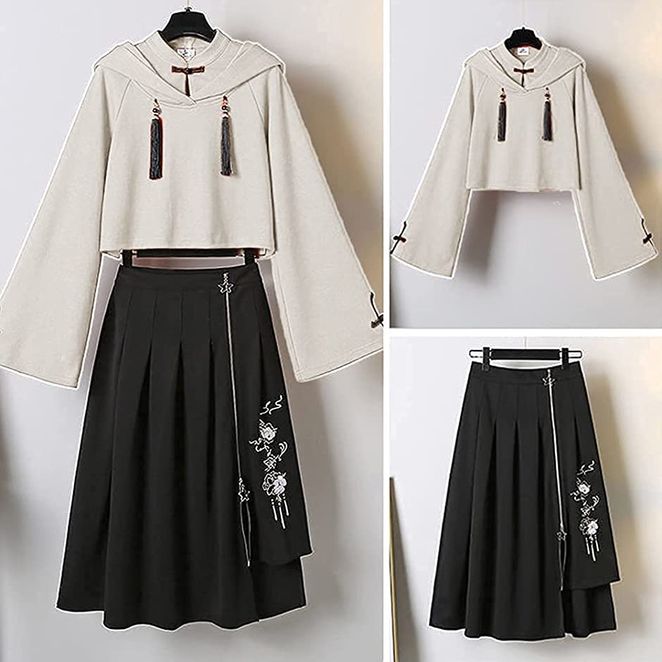 オリジナル 洋服 中華風 スカートセット　L283＃ 三翎---福壽三多シリーズ】☆チャイナ風スカート☆ 2color まき