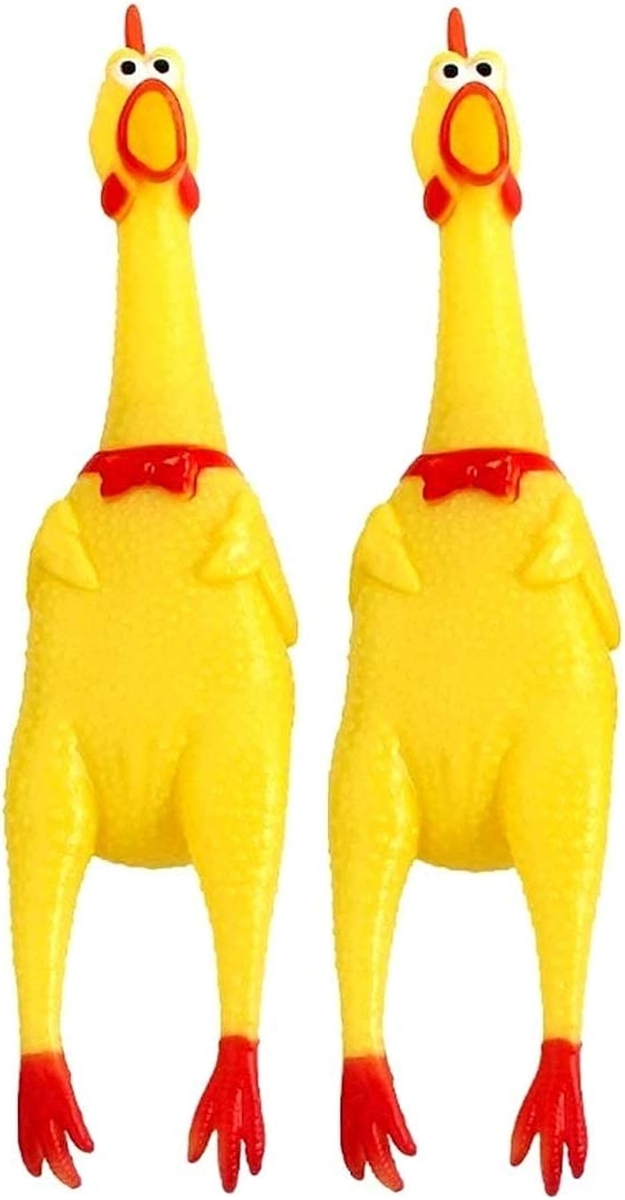 Yahoo! Yahoo!ショッピング(ヤフー ショッピング)びっくりチキン シャウティングチキン どっきりグッズ 犬用噛むおもちゃ ２個セット（ L）