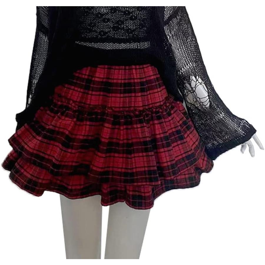 赤チェック スカート パンクの商品一覧 通販 - Yahoo!ショッピング