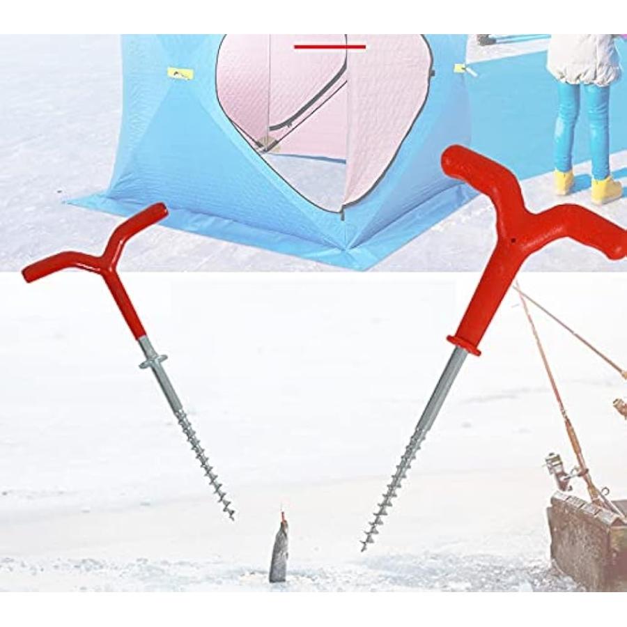 アイスペグ ワカサギ 釣り 氷用 テント 固定 竿置き 5本セット｜horikku｜05