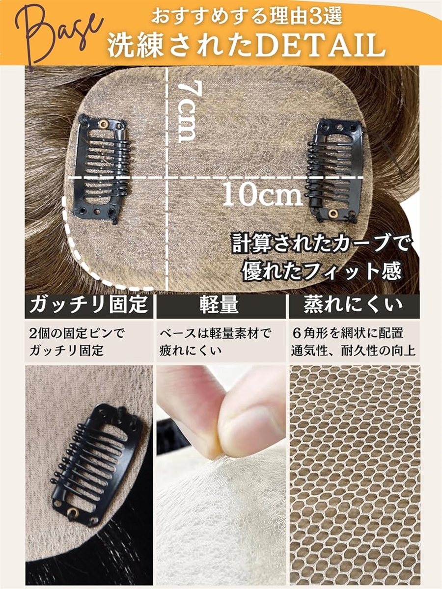 部分ウィッグ かつら 女性 人毛100% レディース セミロング 医療用 MDM