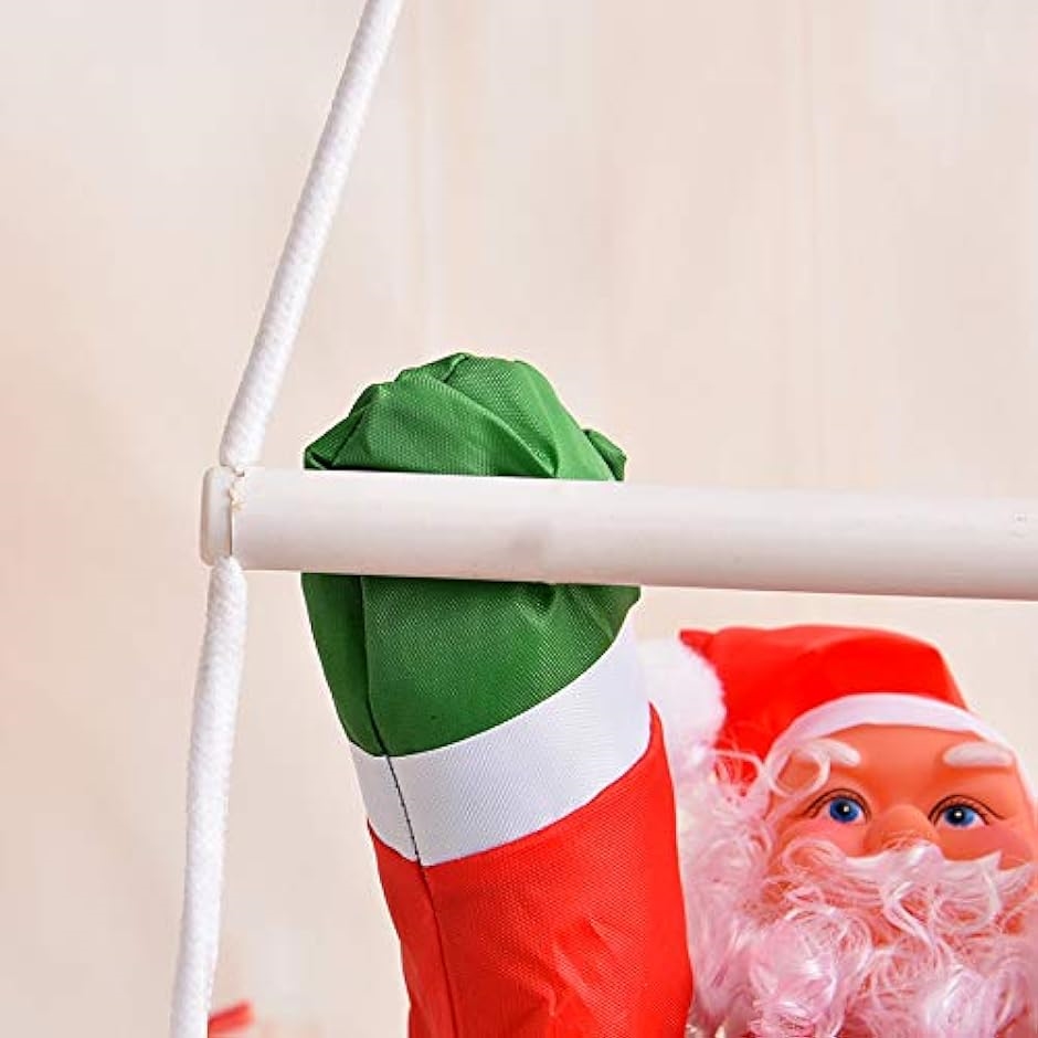 クリスマス飾り サンタはしご サンタクロース人形 壁飾り デコレーション Christmas 置物 吊り装飾用 おもちゃ( 50cm)｜horikku｜02