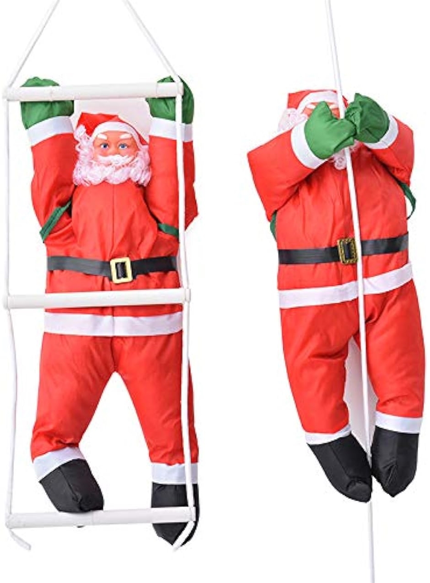 クリスマス飾り サンタはしご サンタクロース人形 壁飾り デコレーション Christmas 置物 吊り装飾用 おもちゃ( 50cm)｜horikku｜08