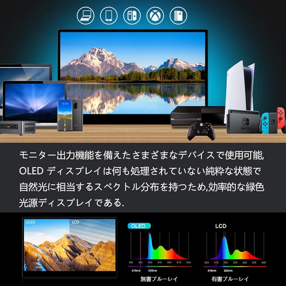 15.6インチ 有機el モバイルモニター タッチパネル 4K モバイルディスプレイ MDM