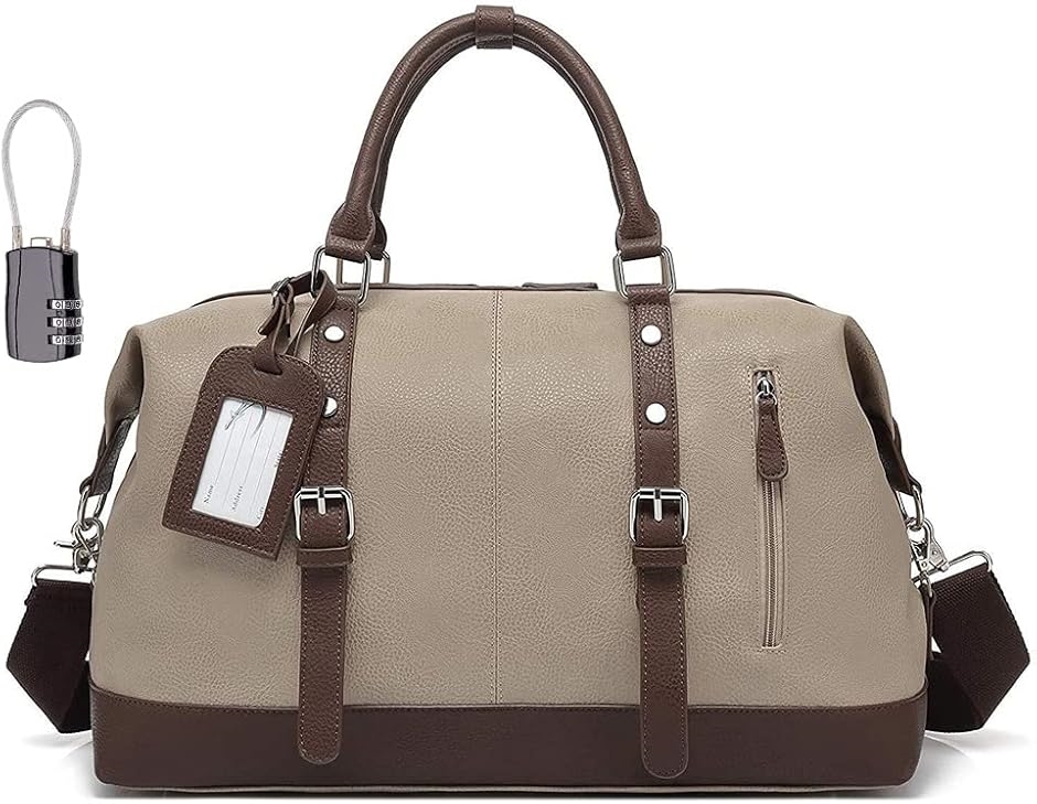 ボストンバッグ ダイヤルロック式南京錠 鍵付き 3way 旅行バッグ 旅行