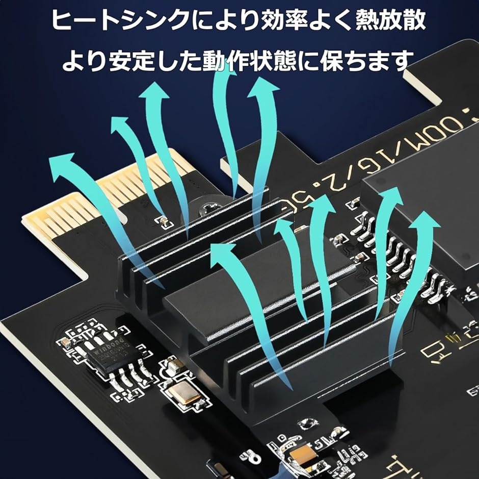 2.5G Gigabit LANカード ネットワークカード インテル I225-V PCI-E x1 接続 RJ45( ブラック)｜horikku｜04