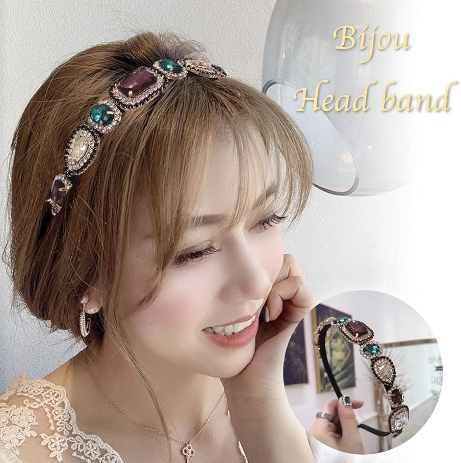 フリフラヘアアクセサリー ビジュー 髪飾り キラキラ