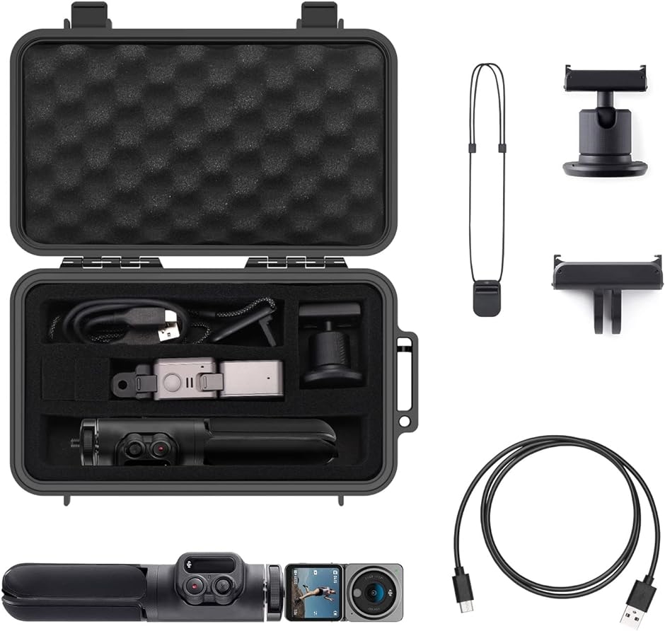 DJI OSMO action 2 本体 付属品セット+ポーチおまけ Dji Osmo Action 2ケース 2アクセサリー収納スペース 2収納バッグ