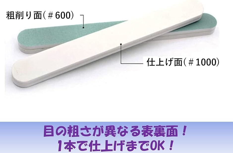 爪やすり セット ネイル 爪磨き ネイルケア #600#3000 研磨 爪ヤスリ