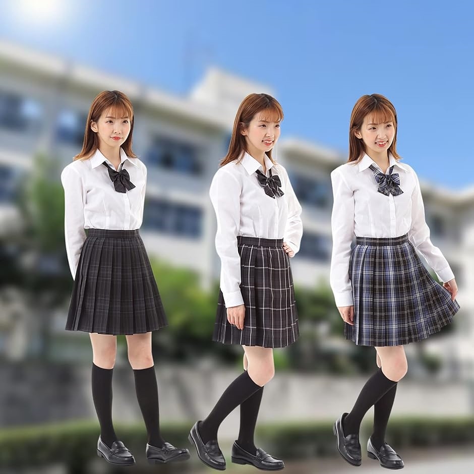 プリーツスカート チェック柄 ミニ スクールスカート 学生服