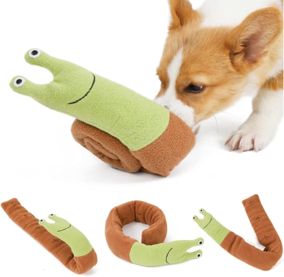 SHAKA LABO ノーズワーク 犬 ペット おもちゃ しつけ 嗅覚 訓練 ペット用品 カタツムリ( 全長72cm 幅7.5cm)